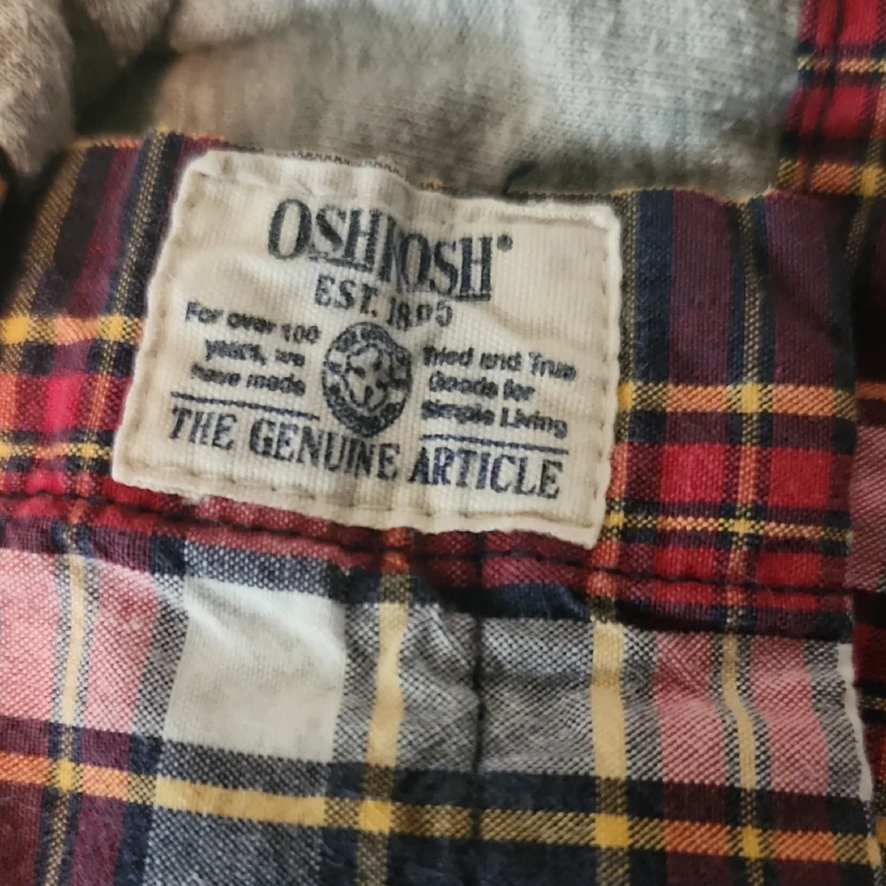 Oshkosh - Boys- Colorful Lined Plaid Shirt - Size 3T